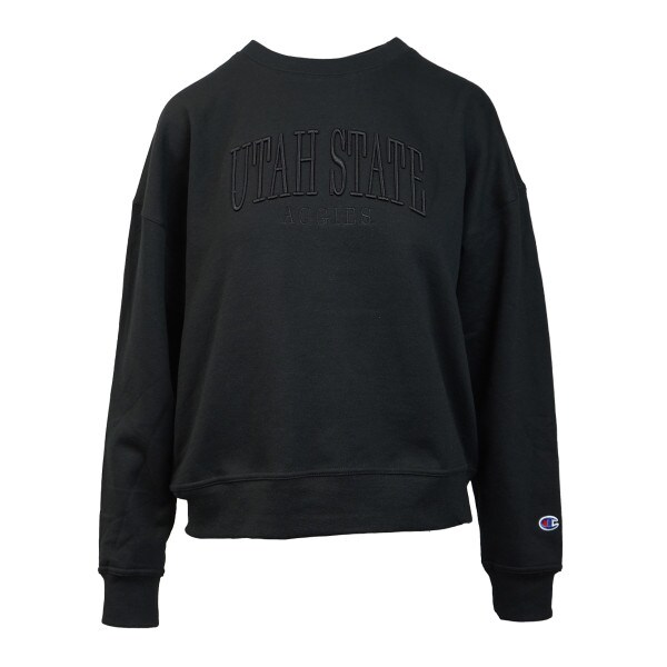 Utah State Aggies Crew Sweatshirt Blackout